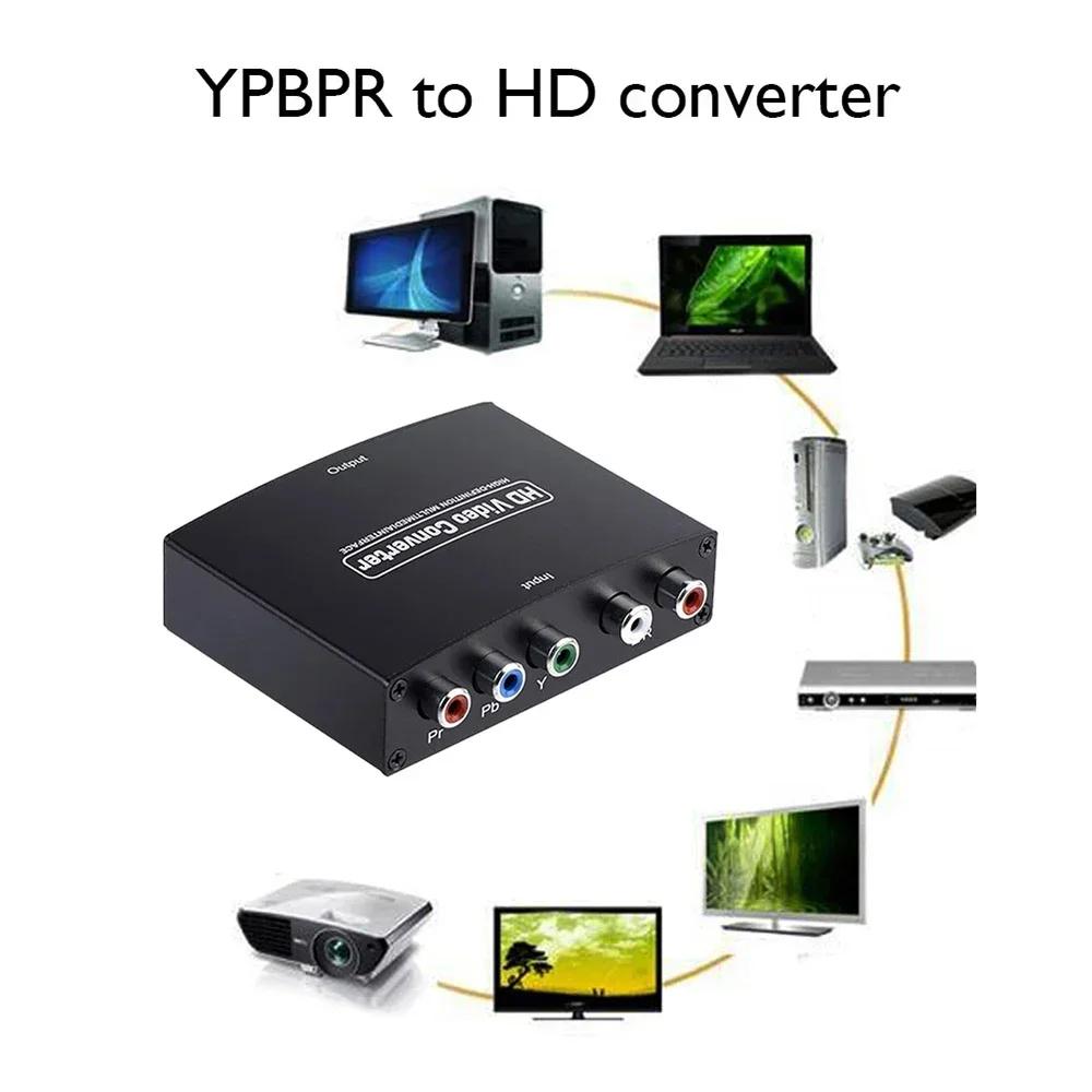 YPBPR to HDMI ȣȯ  + R/L 1080P RGB Ʈ    ø,  DVD HDTV  Ϳ